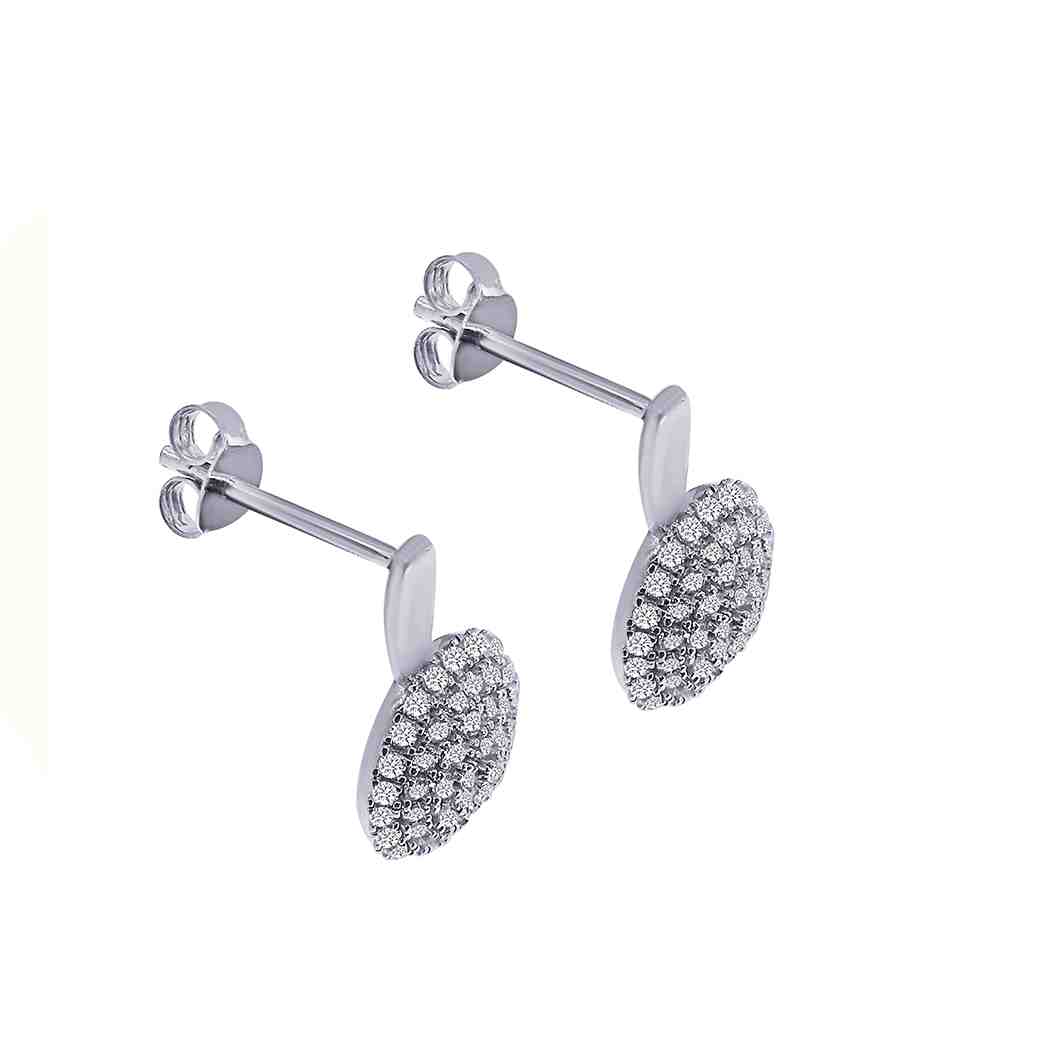 Round Stud Earring PD31049AER